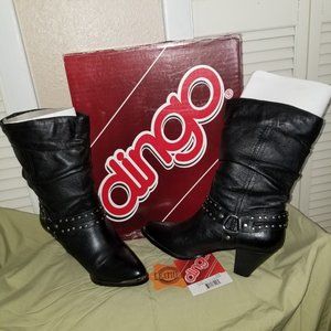 Dingo Black Leather Boots